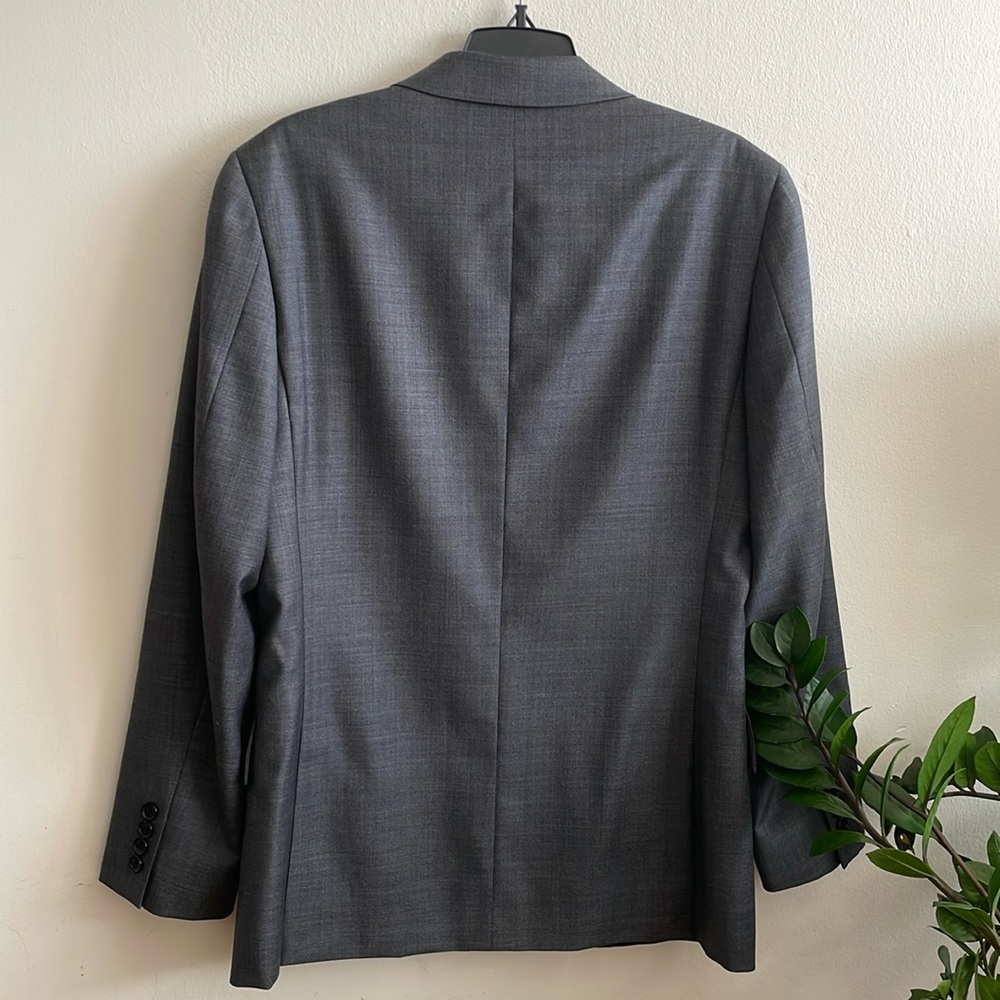J.Crew Mens Thompson Slim Fit Suit Worsted Wool Gray jacket 36S pant 30 waist - Picture 8 of 17